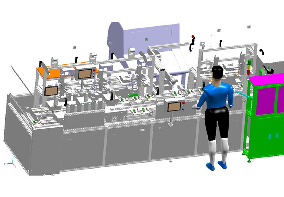 自動組裝焊接，固化，測試生產(chǎn)線